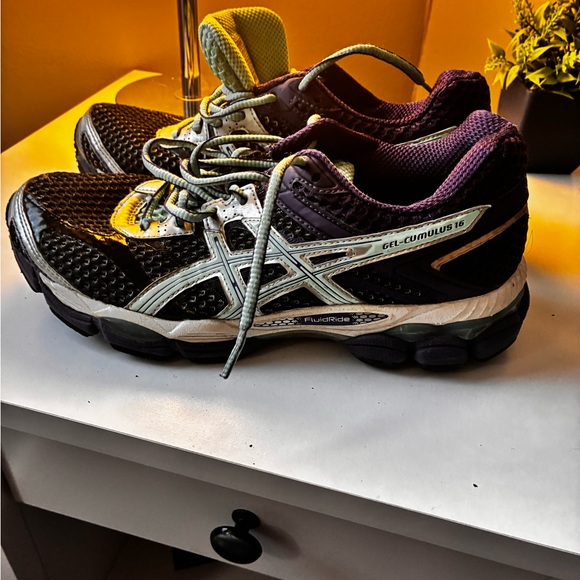 Asics Black and Mint Athletic Shoes - Picture 6 of 6